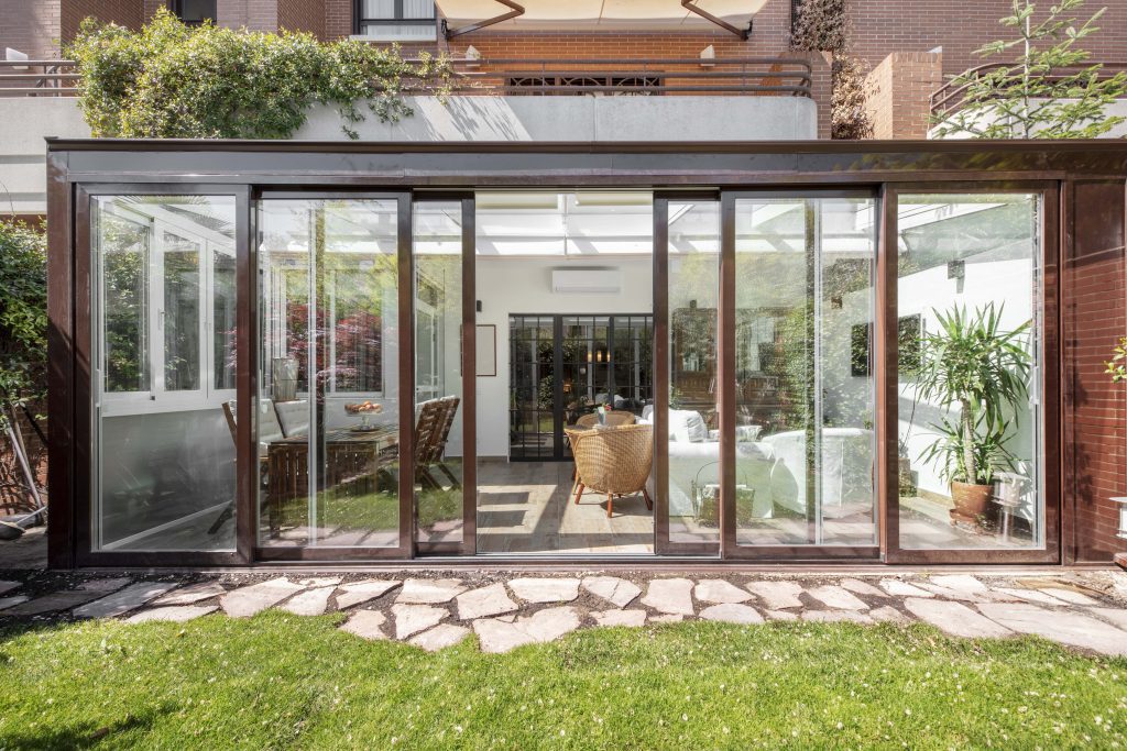 Aanbouw Serre bruin
